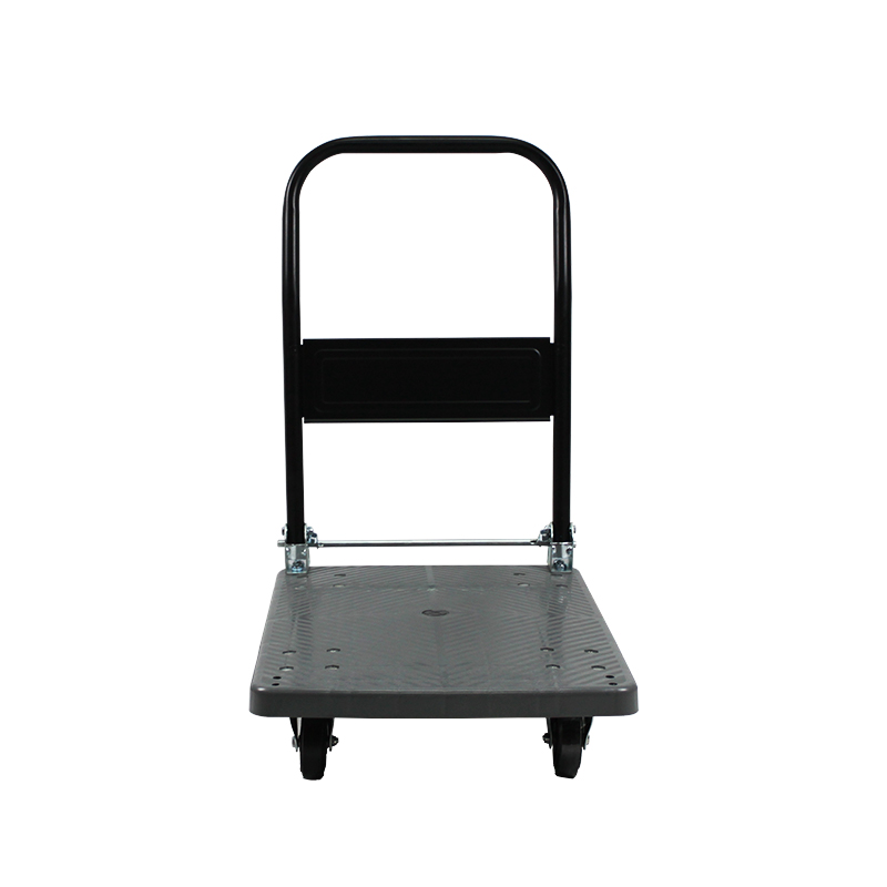 Platform kunststof trolley, opklapbaar, plat magazijn, verhuiswagen, zware trolley